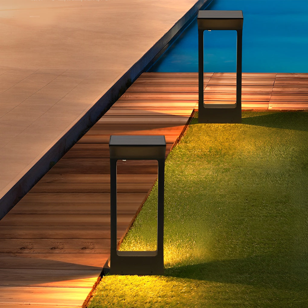 Elegant Door-Shaped LED Solar Pathway Lights