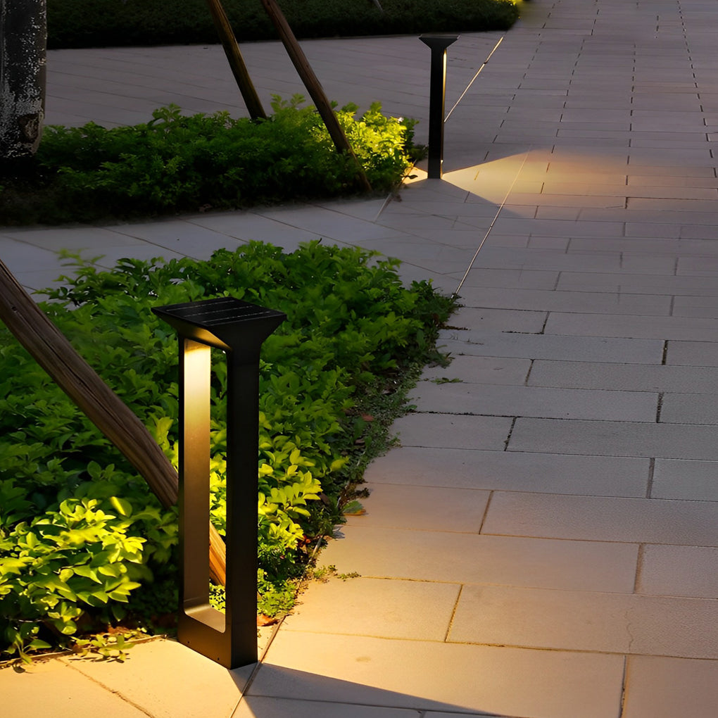 Elegant Door-Shaped LED Solar Pathway Lights