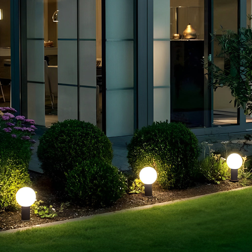 Elegant Round Ball LED Pathway Lights - Waterproof & Sturdy