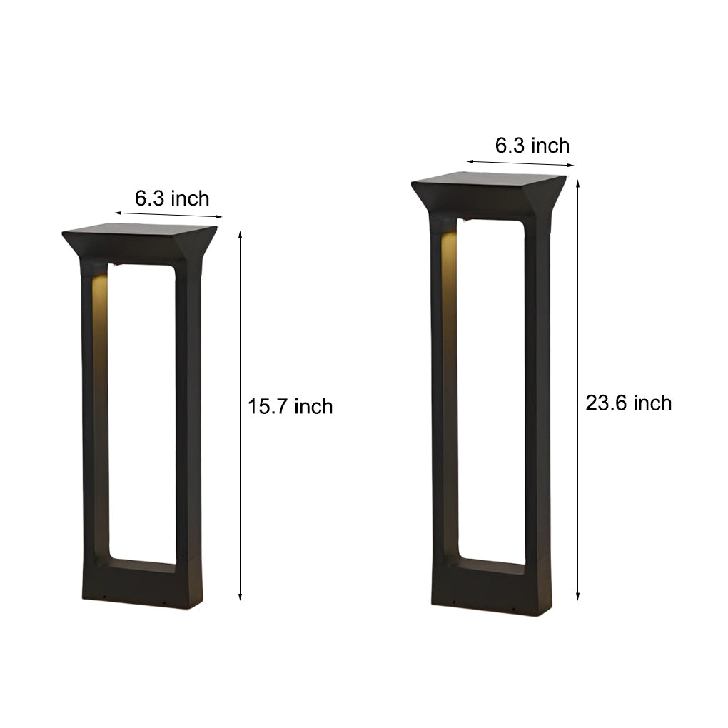Elegant Door-Shaped LED Solar Pathway Lights
