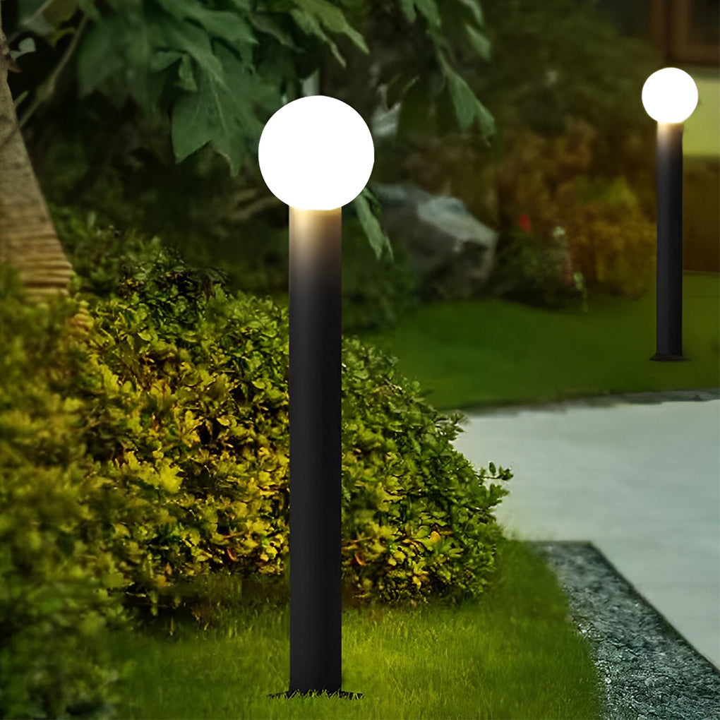 Elegant Round Ball LED Pathway Lights - Waterproof & Sturdy