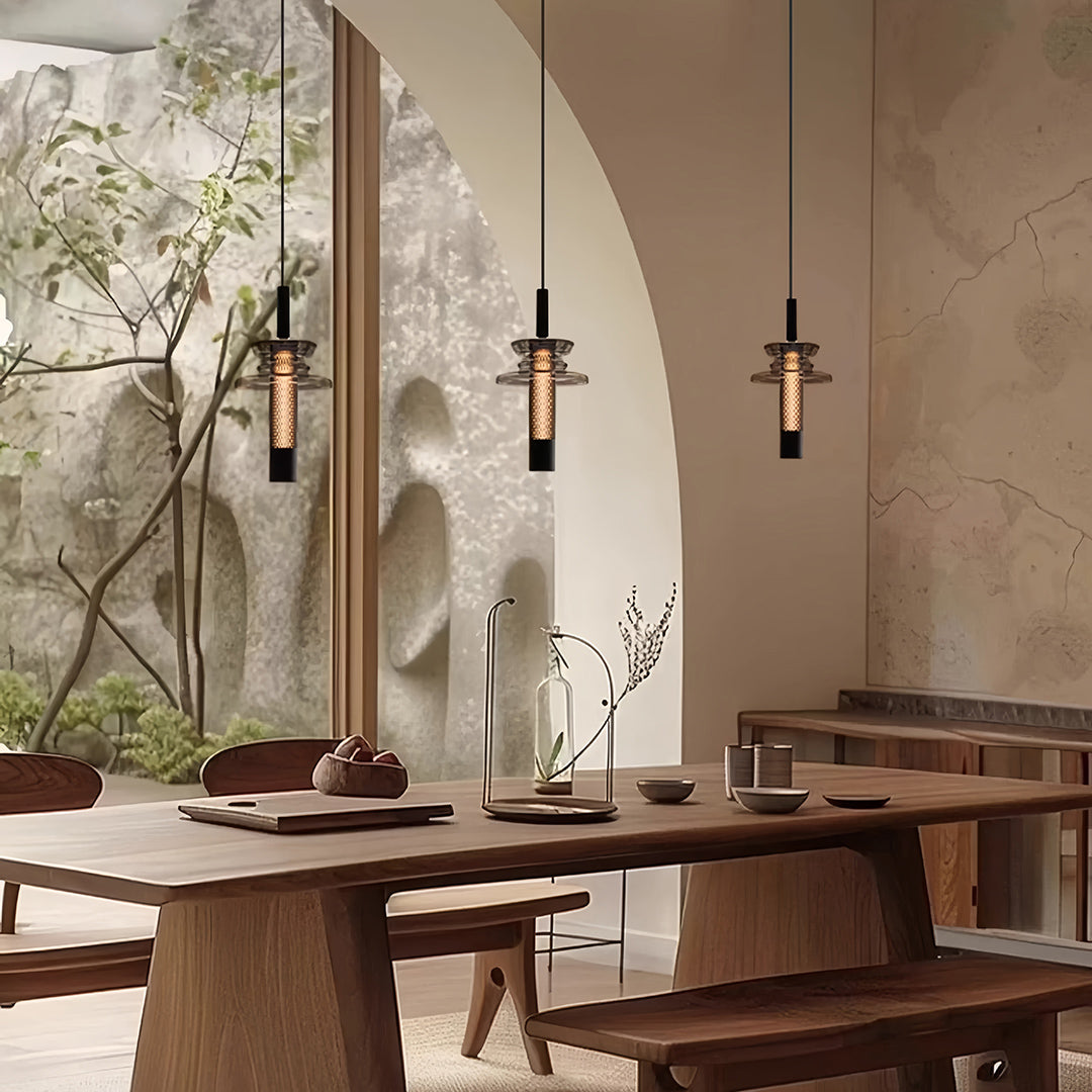 Glass Pendants Lights Minimalist Geometric Ceiling Light