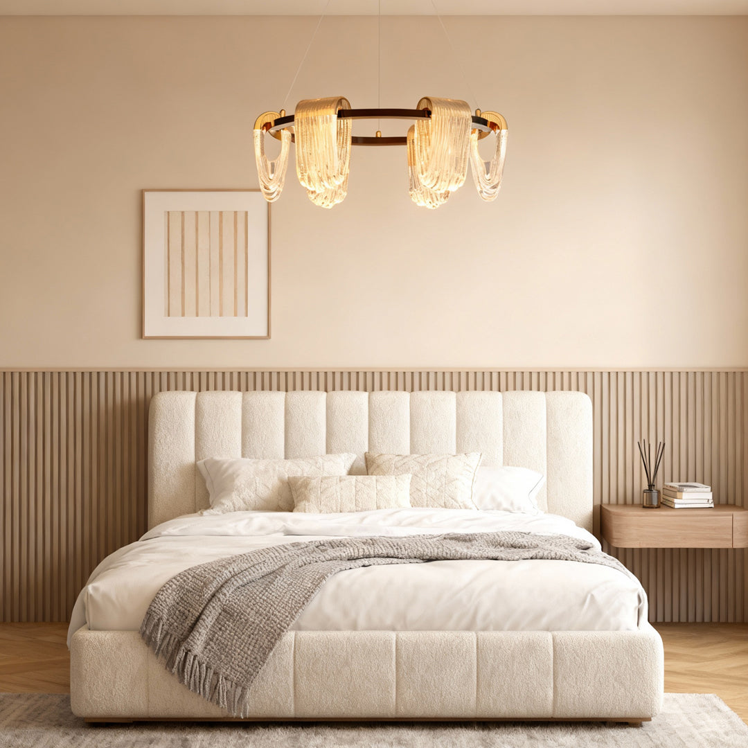 Circular Chandelier Modern Minimalist Metal Ceiling Light