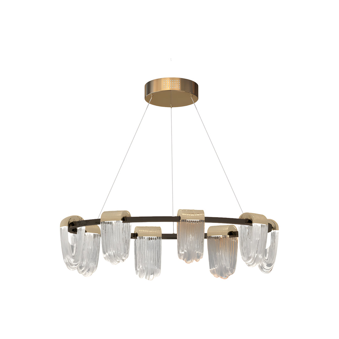 Circular Chandelier Modern Minimalist Metal Ceiling Light