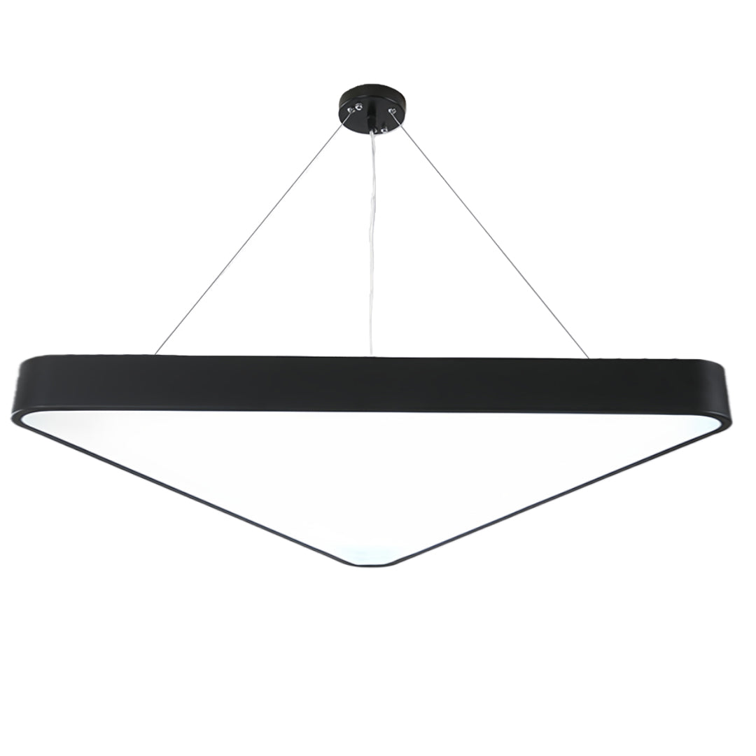 Black Modern Chandeliers Creative LED Triangular Ceiling Light