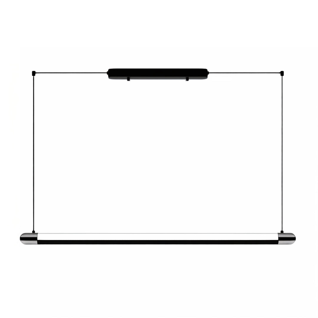 Black Linear Suspension Light Minimalist Island Ceiling Light