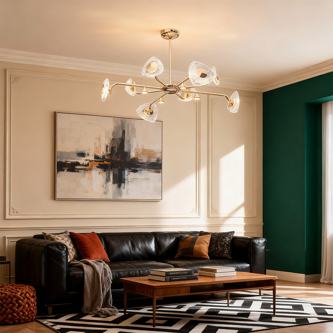 Crystal Vintage Chandelier Creative Eye-Protecting Ceiling Light