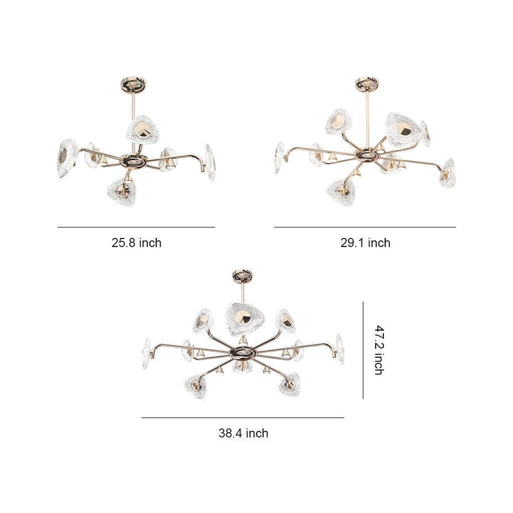 Crystal Vintage Chandelier Creative Eye-Protecting Ceiling Light