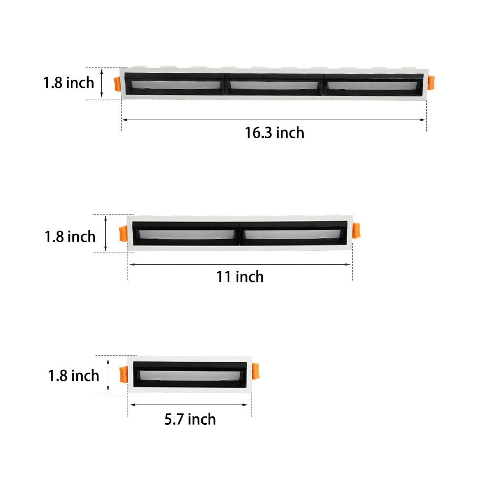 Embedded LED Anti-Glare Wall Washer Recessed Polarized Spotlight
