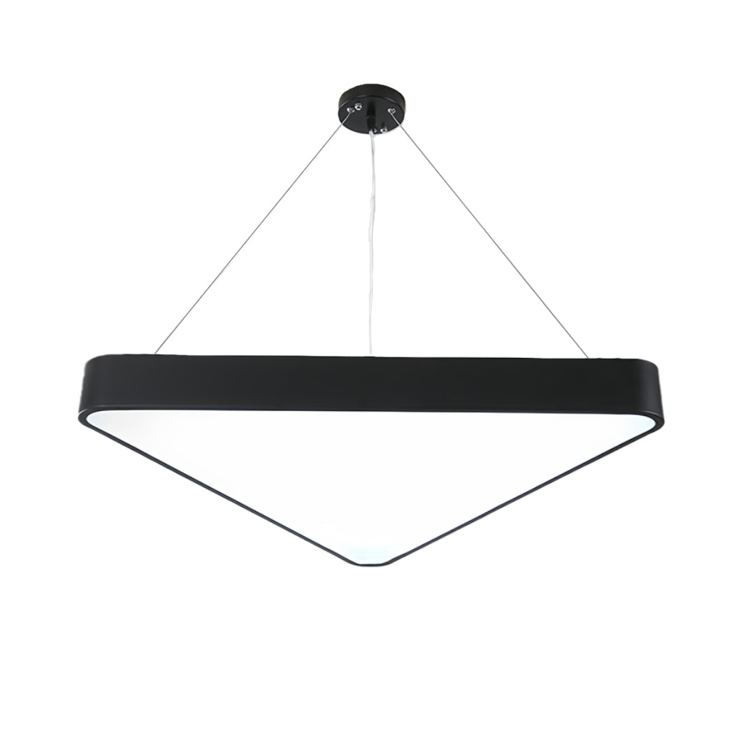 Black Modern Chandeliers Creative LED Triangular Ceiling Light