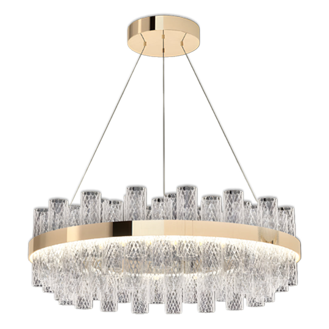 Modern LED Lighting Chandelier Crackled Glass Ceiling Light