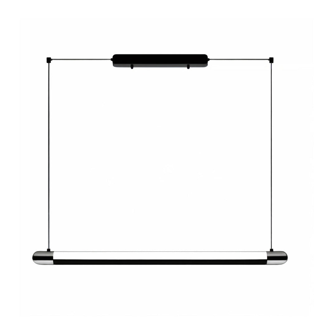 Black Linear Suspension Light Minimalist Island Ceiling Light