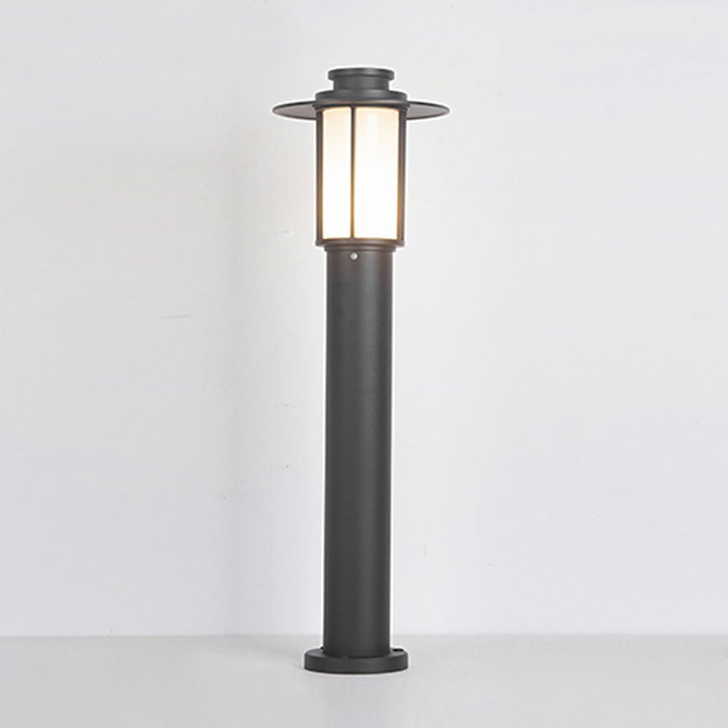 Sleek Cylindrical LED Bollard Light Modern Decorative Outdoor Lighting