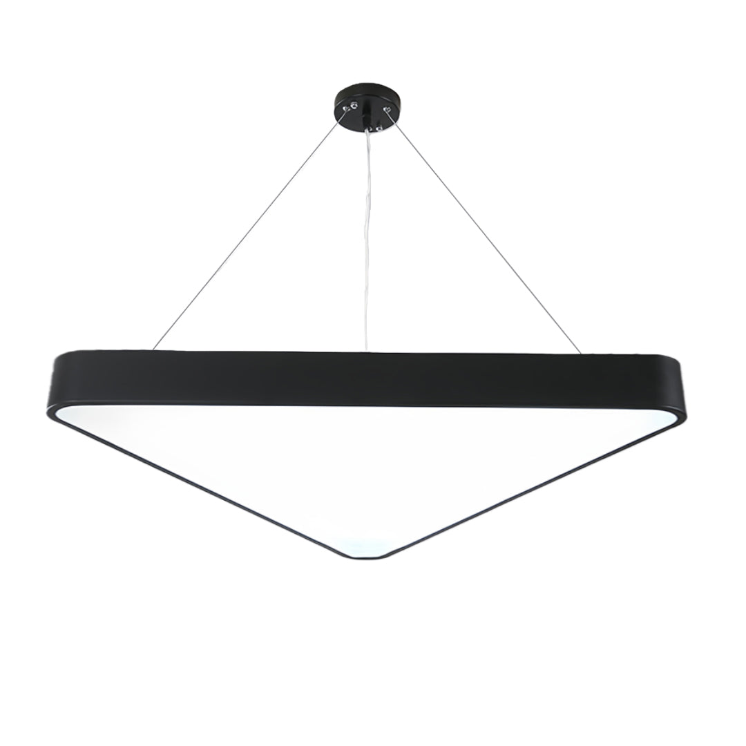 Black Modern Chandeliers Creative LED Triangular Ceiling Light