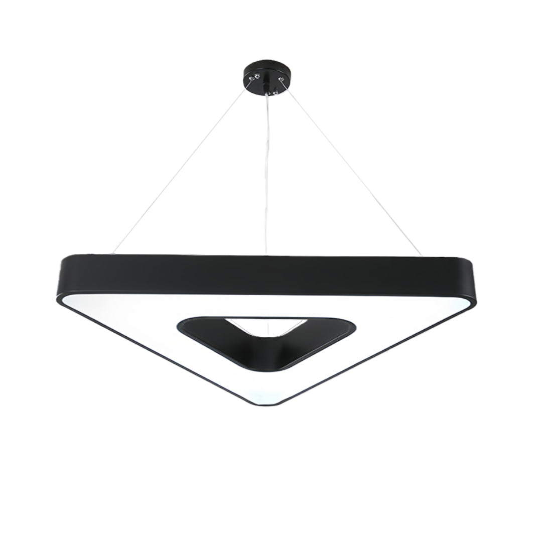 Black Modern Chandeliers Creative LED Triangular Ceiling Light
