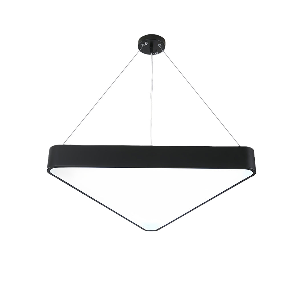 Black Modern Chandeliers Creative LED Triangular Ceiling Light